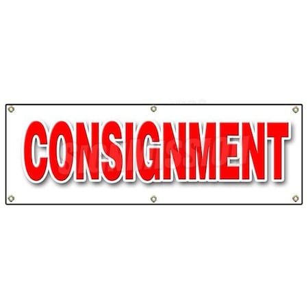 Signmission CONSIGNMENT BANNER SIGN second hand name brands clothes furniture store B-72 Consignment